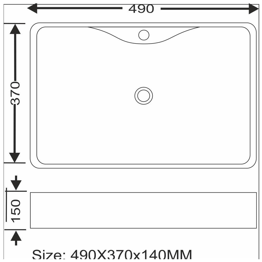 Toyo 411 White & Golden Wash Basin