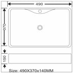 Toyo 414 Black & Golden Wash Basin