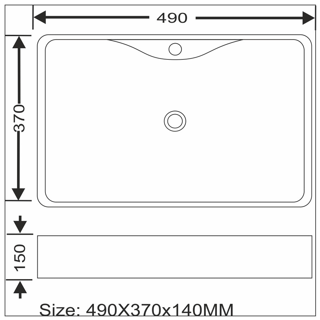 Toyo 421 White Marble Glossy Wash Basin