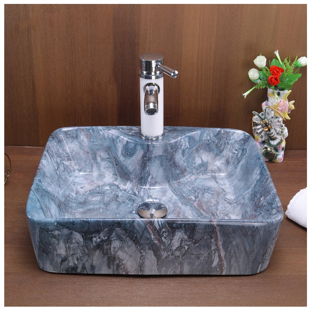 Toyo 428 Blue Marble Wash Basin
