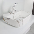 Toyo 451 White Marble Matt Wash Basin