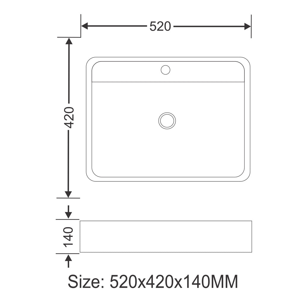 Toyo 456 White & Black Marble Glossy Wash Basin