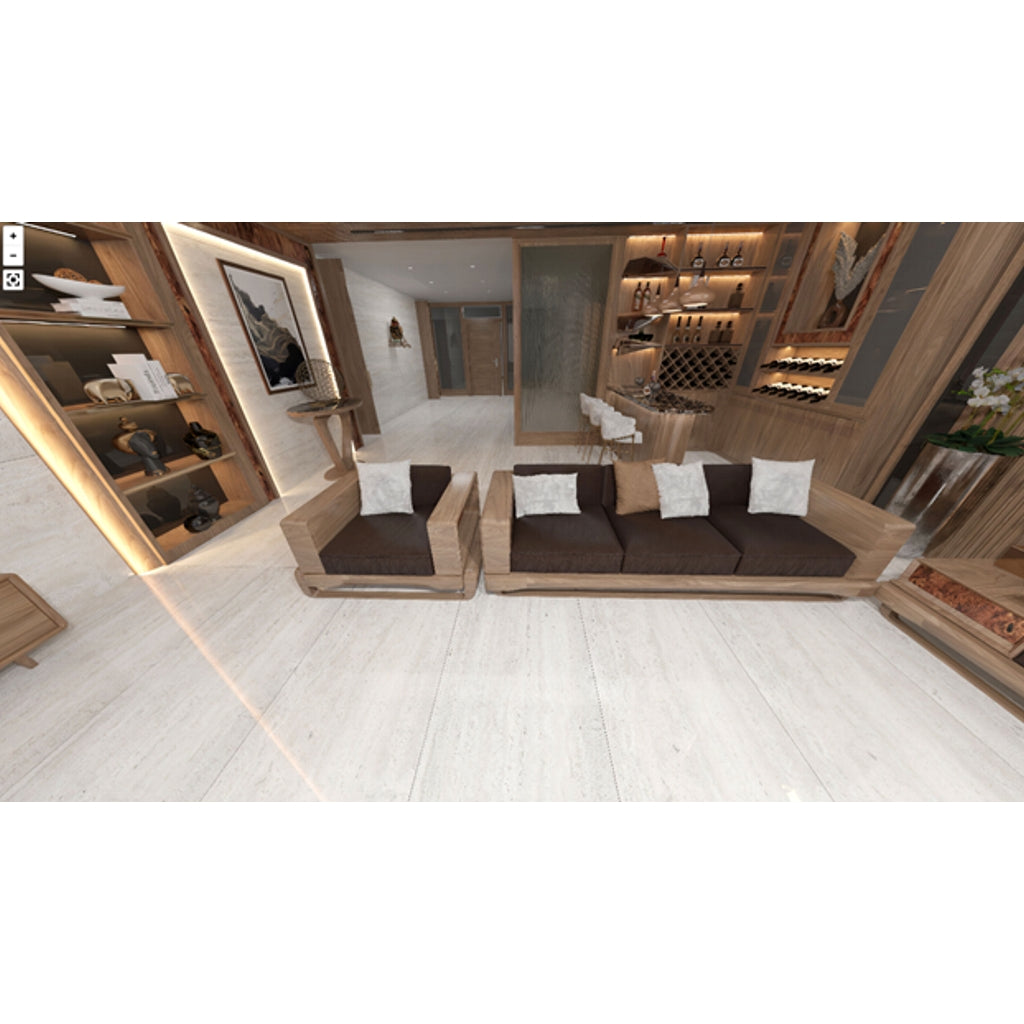 Travertino Bernini 600x1200mm 3pcs Ultima Kajaria Tile