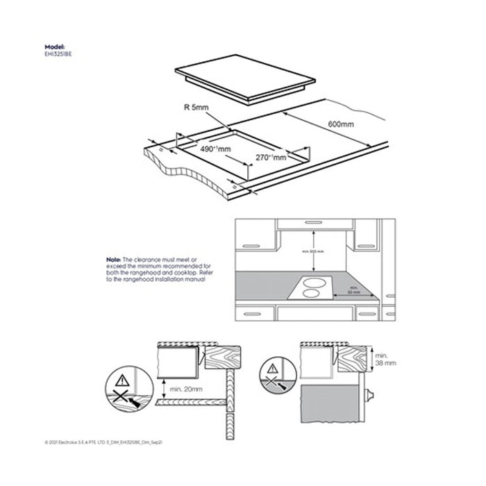 Electrolux 30cm UltimateTaste 500 built-in induction hob